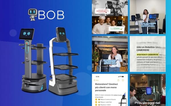 Robot BOB e creatività social rivolte ai ristoratori